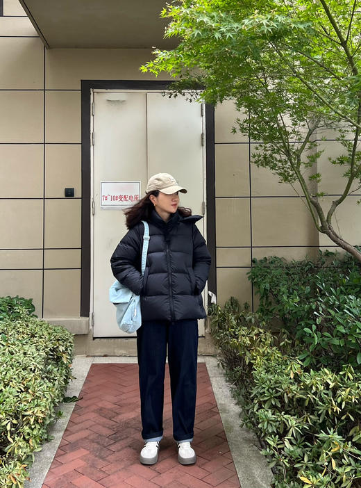 JN江南-蓬松饱满90白鸭绒三防面料可拆卸连帽羽绒服【包/清仓不退不换。 商品图7