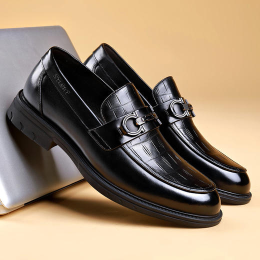 星期六男士简约扣饰皮鞋SS23122572 商品图3