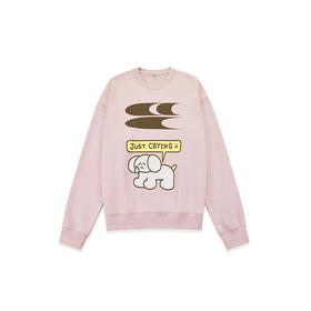 哭喊中心×一只脏猴 艺术联名合作款 伤心小狗JustCrying插画卫衣