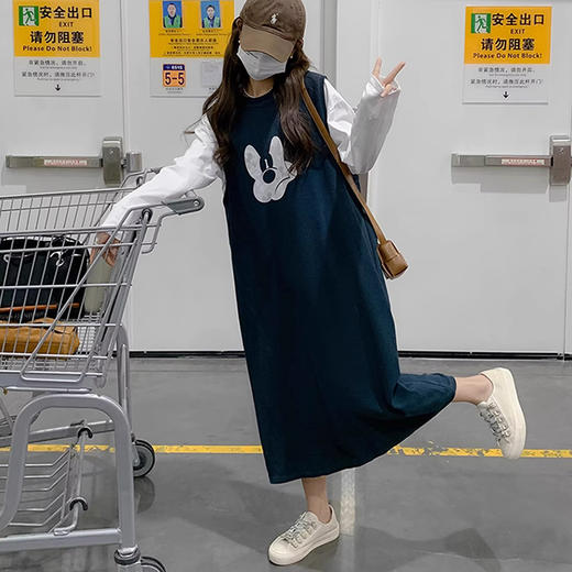 裁缝学苑AS141新款白t恤纸样女装内搭背带中长卫衣裙两件套版型裁剪 商品图5