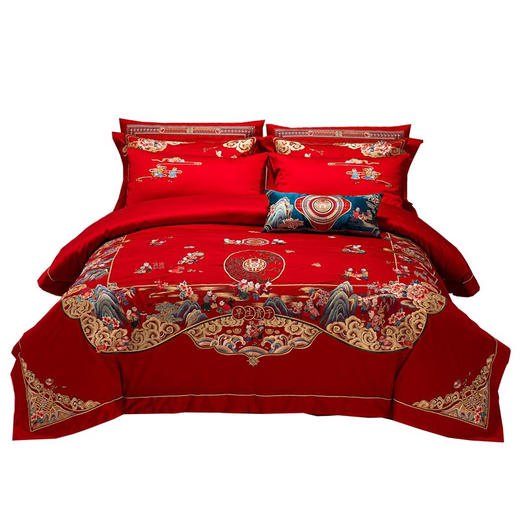 恒源祥（HYX） 恒源祥礼业TBK006锦绣传承婚庆十一件套（含被芯）  220*240 商品图1