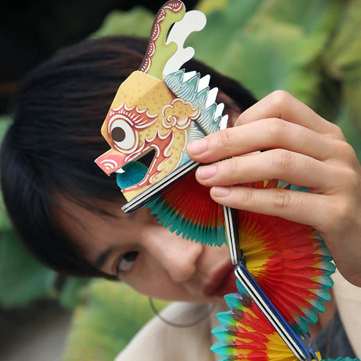 自然造物纸翻花玩具手工DIY材料包龙年亲子益智文创国潮新年礼物 商品图9