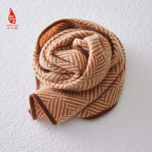 SAINTJOY/上久楷 羊绒围巾    时尚回字纹 CJS23034 商品图1