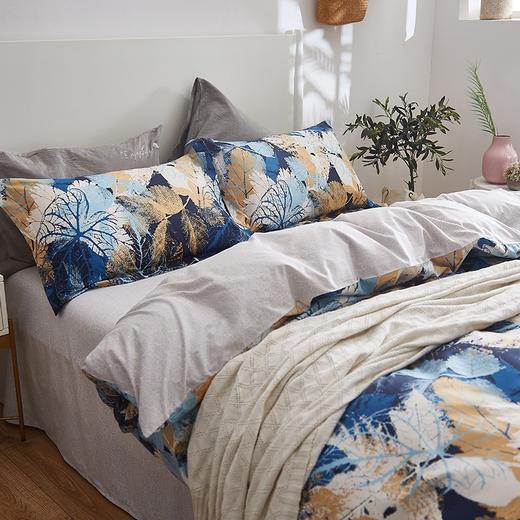 恒源祥（HYX） 恒源祥礼业落叶知秋桃皮绒四件套 落叶知秋 200*230cm 商品图2