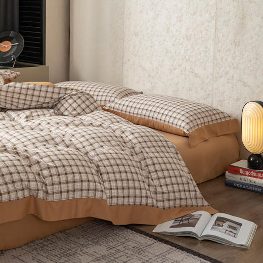 無印水洗全棉磨毛四件套 小资情调   MUJI-TJ23-85 商品图1