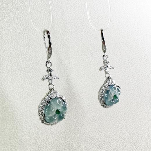 东岳繁花翡翠耳坠 商品图2