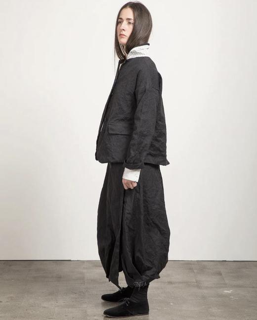 ALBUM DI FAMIGLIA 炭黑INOX质感交叉款半身裙 商品图7