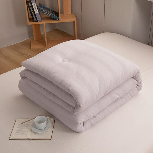 無印水洗全棉棉花被 MUJI-B22-69 灰色 200*230 商品图2