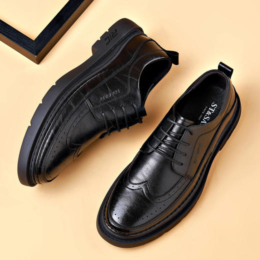 星期六男士英伦风布洛克真皮皮鞋SS23122090 商品图5