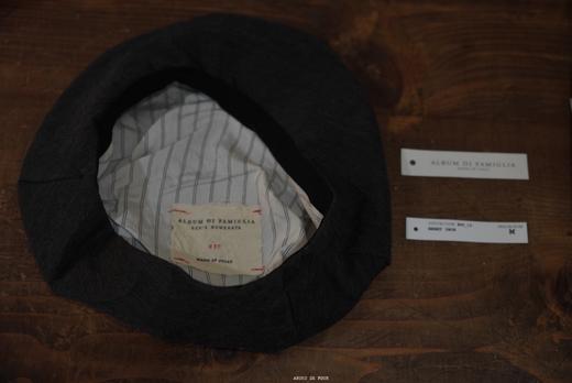 ALBUM DI FAMIGLIA 炭黑INOX质感百搭贝雷帽 商品图2