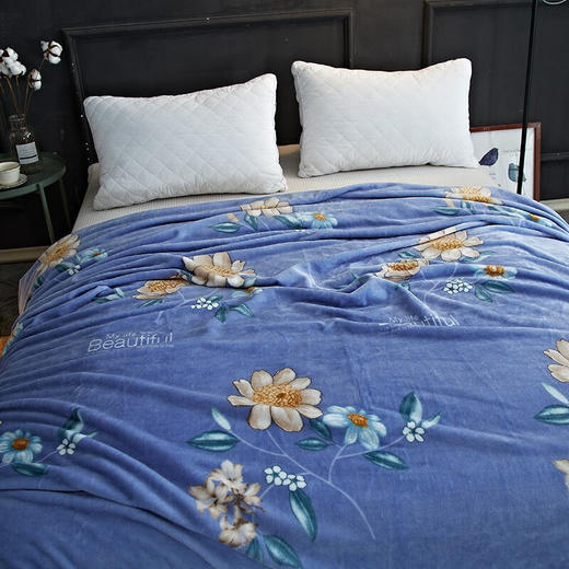 恒源祥（HYX） 恒源祥礼业TLS1032金枝玉叶绒毯 金枝玉叶 180*200 商品图7