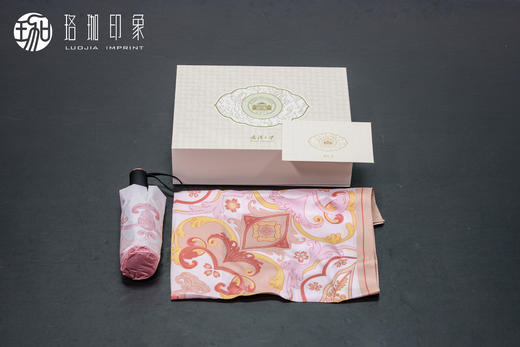 花开武大-丝伞丝巾晴雨伞套装 商品图5