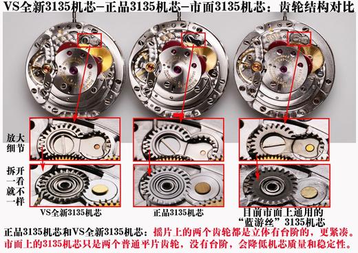 揭秘VS全新劳力士顶级复刻手表的116610潜航者型3135绿水鬼真假对比评测复刻手表一比一手表n厂c厂zf厂clean厂vs厂noob厂 商品图14