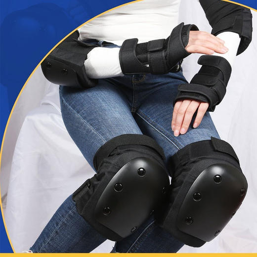 轮滑运动护具成人儿童滑板车自行车旱冰鞋海龟六件套护肘护膝 商品图7