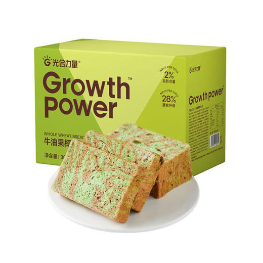 (百万补贴) 光合力量低脂全麦牛油果椰咖吐司300g 商品图0