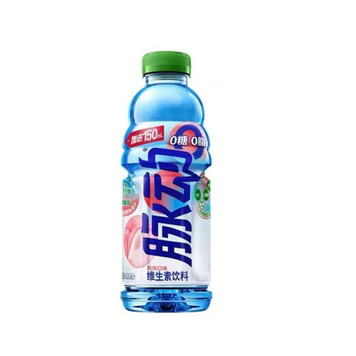 脉动0糖0卡白桃口味维生素饮料600ml 商品图0