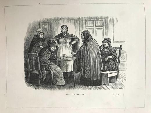 约19世纪后期 彭斯诗集 约近20幅插图 漆布精装大32开 商品图9