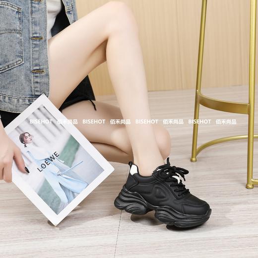 新品冬季加绒厚底增高百搭老爹鞋253B35558 商品图5