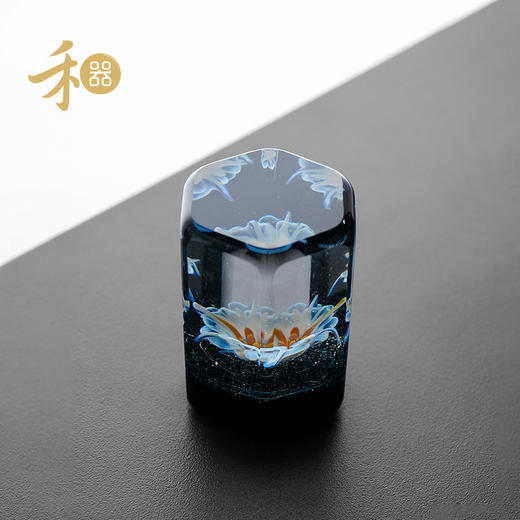 禾器花语·星悦盖置 手工花朵 盖托 玻璃创意摆件 茶道零配件 商品图12