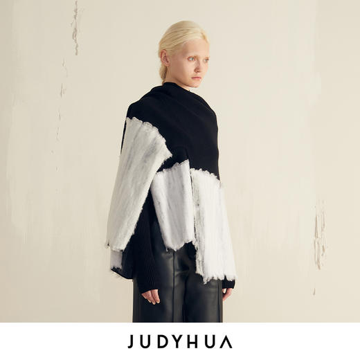 JUDYHUA 毛毡开衫式披肩 商品图1