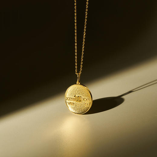 FOR DAYS S925银十二星座圆牌浮雕金币项链 商品图2