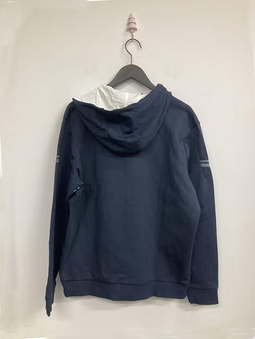 HUGO BOSS/胡戈波士男士黑标饰边LOGO拉链抽绳连帽衫卫衣外套 商品图1