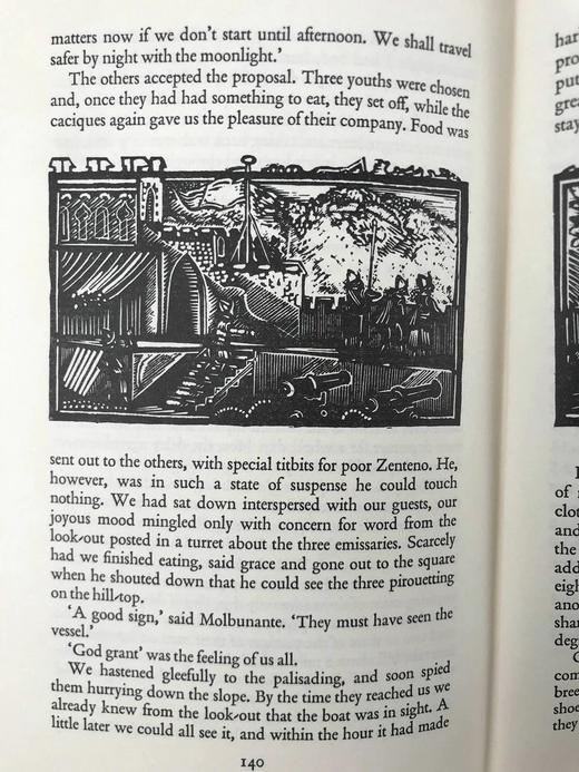 努涅斯《快乐的俘虏》 约20幅版画插图 精装大32开带书匣 商品图7