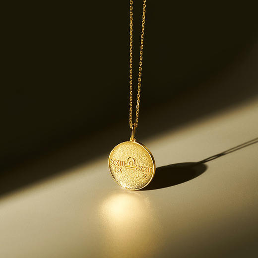 FOR DAYS S925银十二星座圆牌浮雕金币项链 商品图4