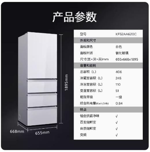 西门子KF52AA620C多门冰箱 商品图0