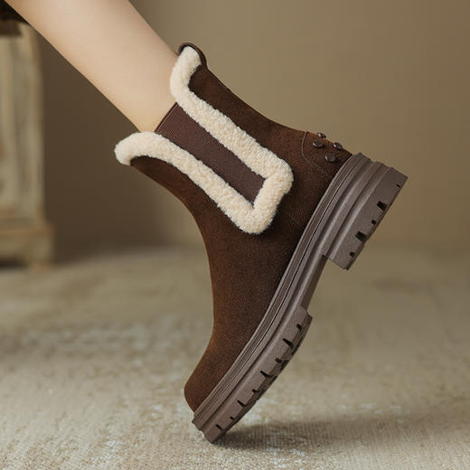 时尚保暖，爆款升级羊毛短靴NJMK-K793 商品图3