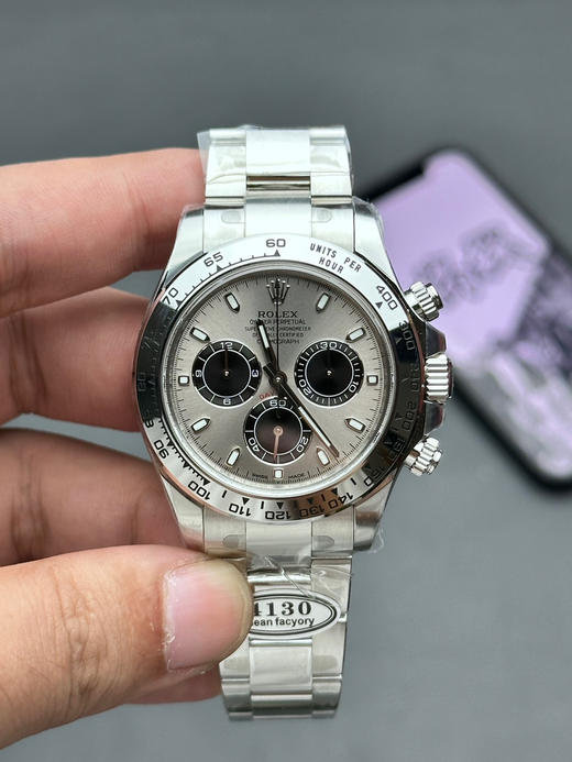 揭秘C厂劳力士迪通拿m126509灰钢配4130机芯堪称站西钟表城天花板复刻手表一比一手表n厂c厂zf厂vs厂clean厂noob厂广州手表测评 商品图0