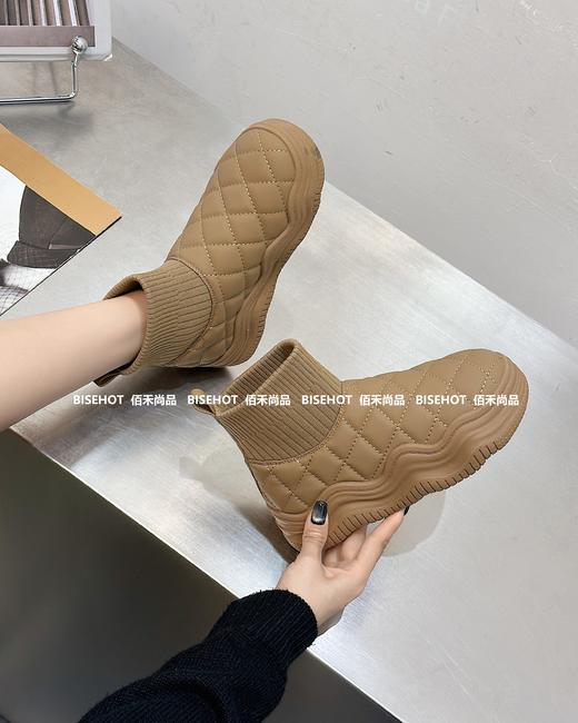 新品女士厚底弹力绒百搭舒适雪地靴997B35583（W） 商品图4