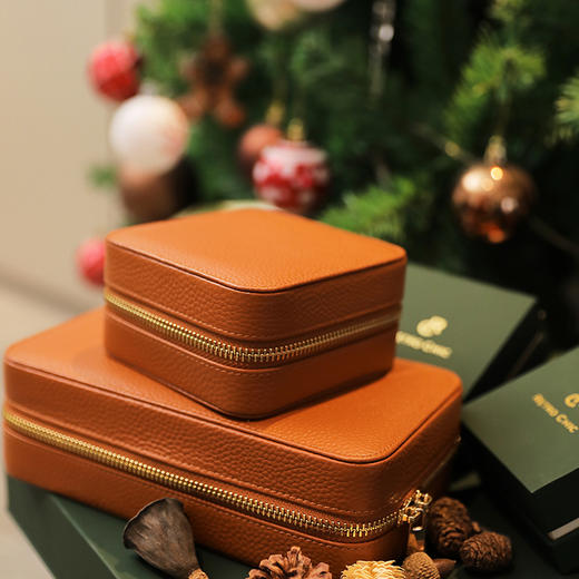 【时髦精必备】Retro Chic 品牌真皮小号首饰盒（ 商品图3