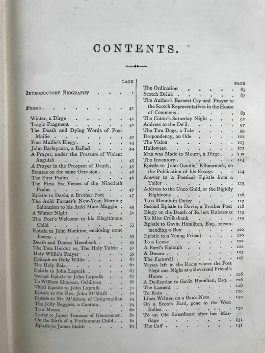 约19世纪后期 彭斯诗集 约近20幅插图 漆布精装大32开 商品图3