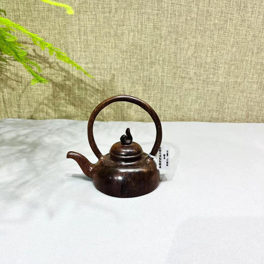 血檀把把壶摆件（微裂） 商品图0