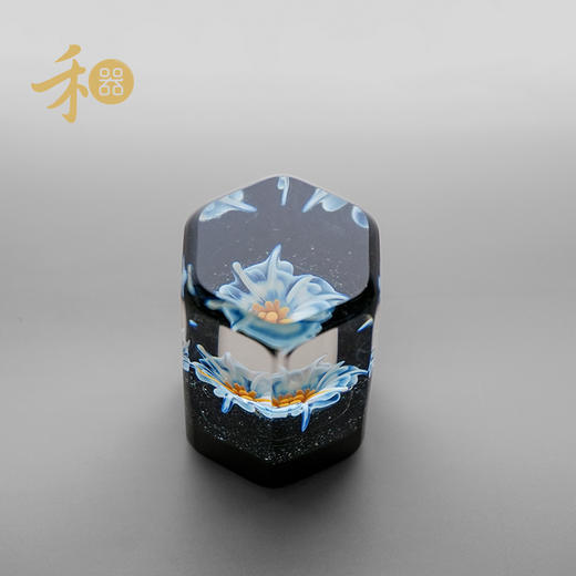 禾器花语·星悦盖置 手工花朵 盖托 玻璃创意摆件 茶道零配件 商品图13