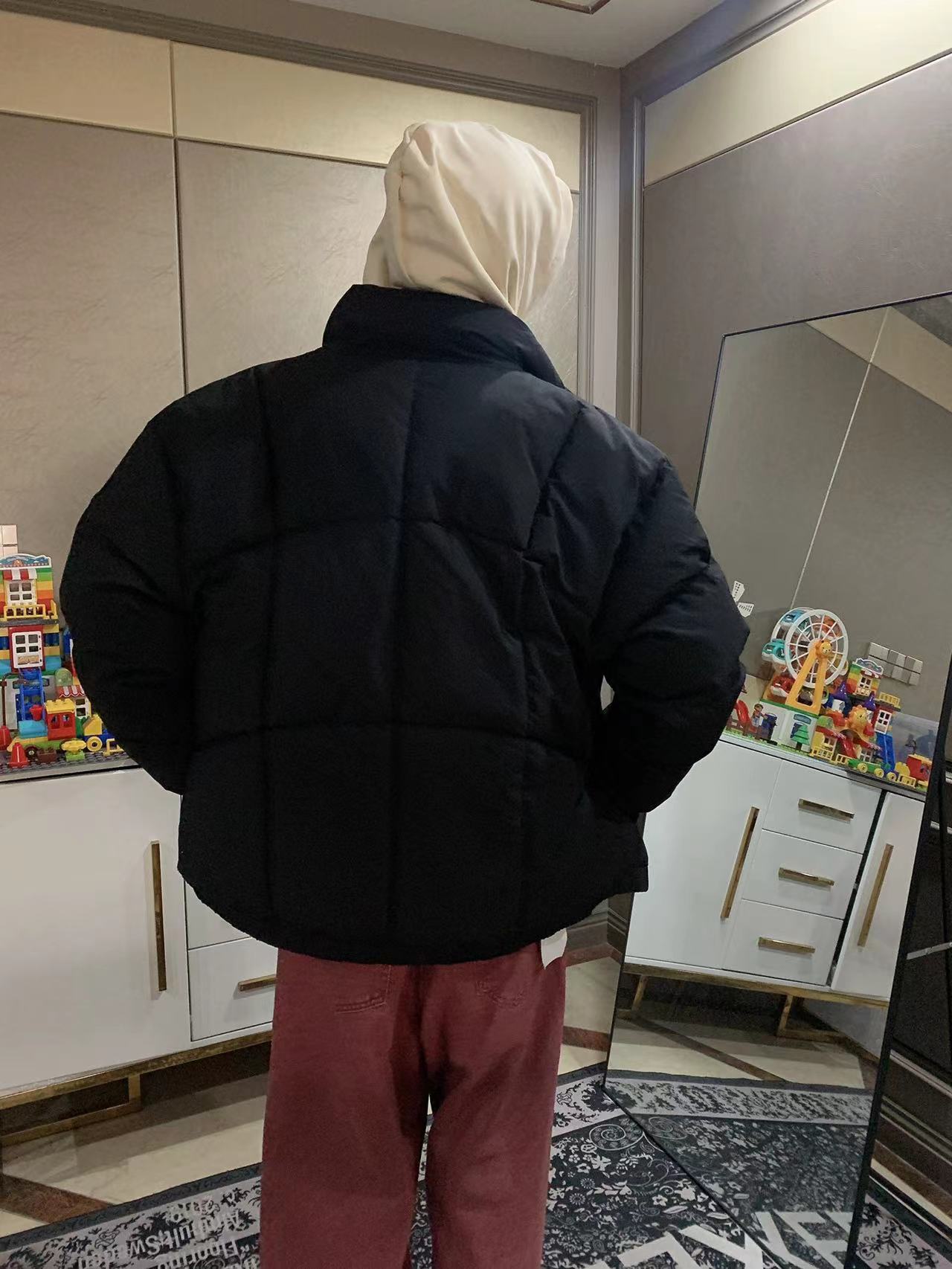 【福利大放送，短宽版型  显腿长】厚款羽棉面包服  高质量加厚填充