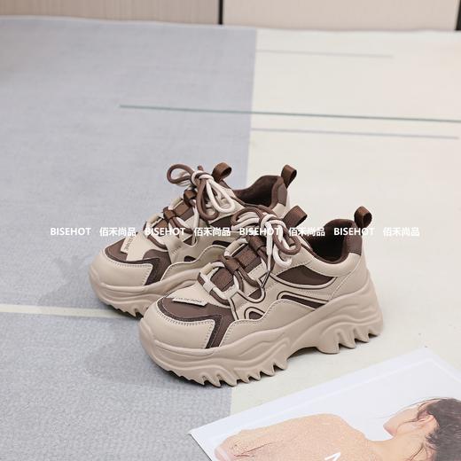 新品冬季加绒休闲厚底增高老爹鞋253B35559 商品图8