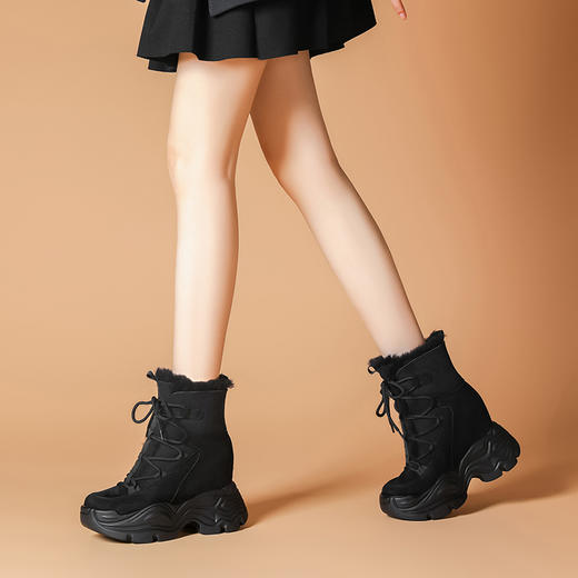 舒适百搭，增高厚底加绒保暖单鞋WWX-T2368 商品图6