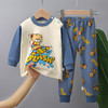 【卡通图案！增添童趣】儿童内衣套装纯棉秋季新款宝宝秋衣秋裤男童家居服全棉童装，细腻柔软，呵护孩子每一寸肌肤。ry 商品缩略图7