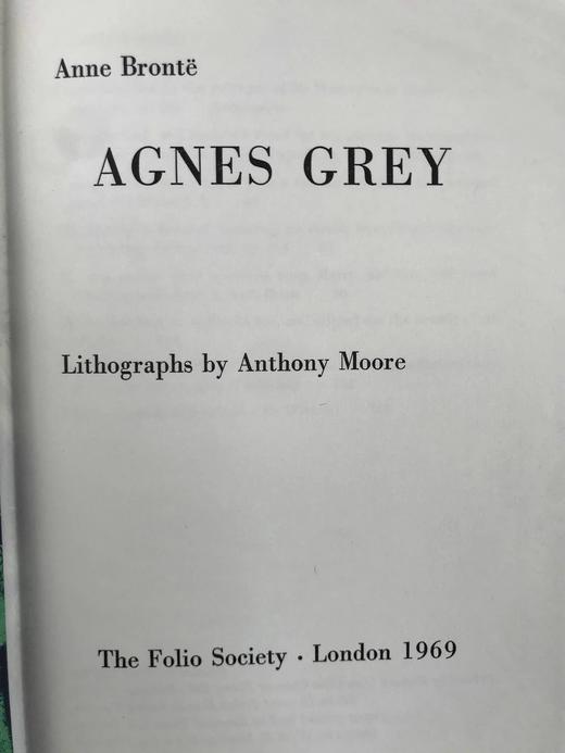 安妮·勃朗特《艾格尼斯·格雷》 8幅插图 精装18开带书匣 商品图3