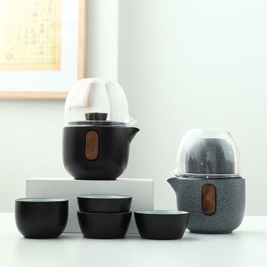 旅行茶具套装随身户外泡茶便携式陶瓷一壶四杯玻璃公道杯茶杯套装 商品图9