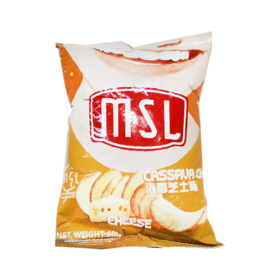 MSL笑脸木薯片浓香芝士味60g