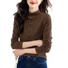 SMZ12135半高领德绒打底衫女新款2023爆款长袖t恤女时尚洋气冬季内搭上衣 商品缩略图4