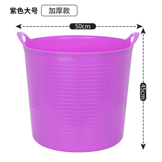 【一桶多用 环形聚温 儿童保温沐浴桶】加厚特大号衣篮储水桶塑料泡澡桶婴儿儿童宝宝洗澡桶洗澡盆沐浴桶 商品图8