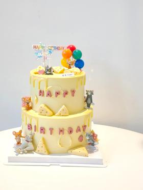 6寸+4寸 | 猫和老鼠 | 小双层蛋糕