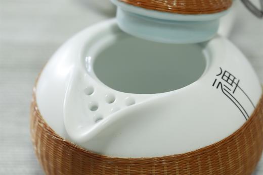 禅静道°竹丝扣瓷茶具三件套 商品图9