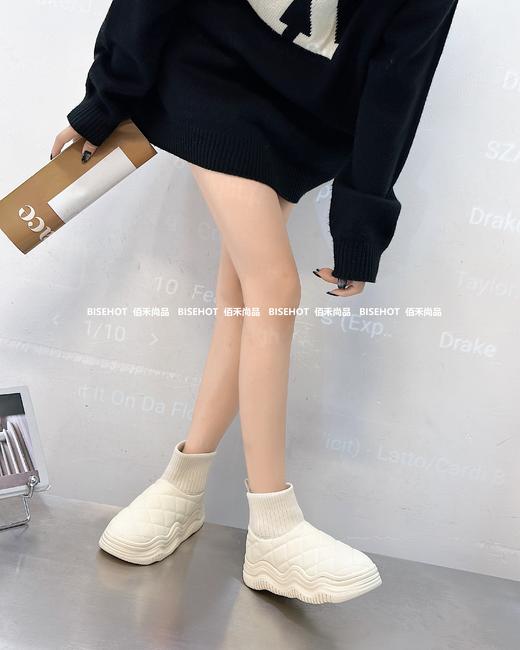 新品女士厚底弹力绒百搭舒适雪地靴997B35583（W） 商品图8