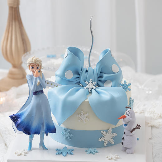 艾莎蝴蝶结（翻糖）（需要提前24小时预订） 商品图0