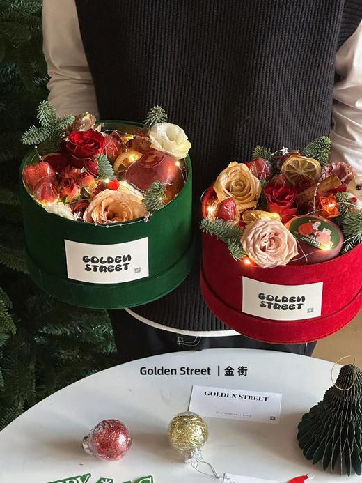 【圣诞花盒】圣诞绒布花盒（22*13cm) 商品图2